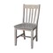 International Concepts Set of 2 Cafe Chairs, Washed Gray Taupe C09-61P - alternate 1
